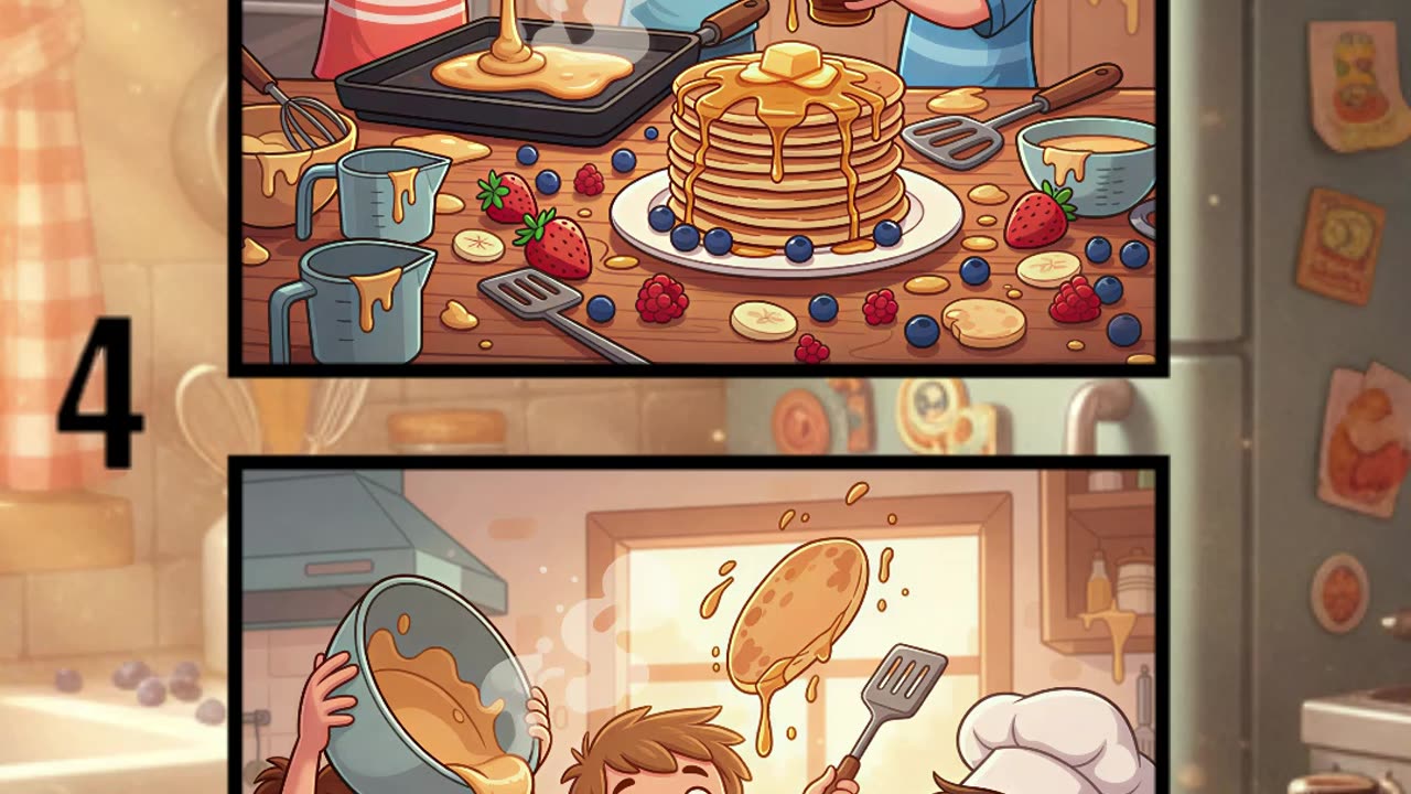 🧁 Kids Baking – Find the Differences Challenge 👩‍🍳✨