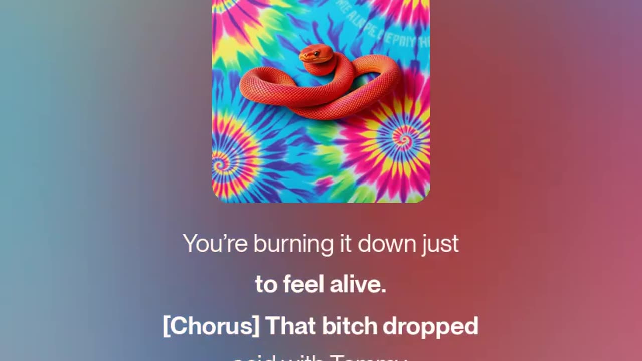 She dropped acid with Tommy