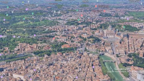 Rome from Above – Aerial Journey Across the Eternal City with Google Earth