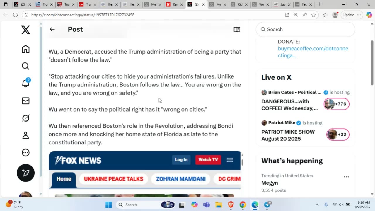 PATRIOT MIKE SHOW August 20 2025