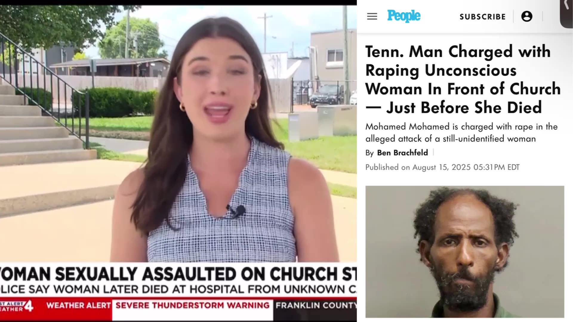 Muslim Man rapes woman on steps of Nashville Church