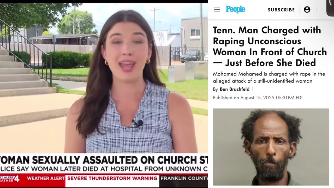 Muslim Man rapes woman on steps of Nashville Church