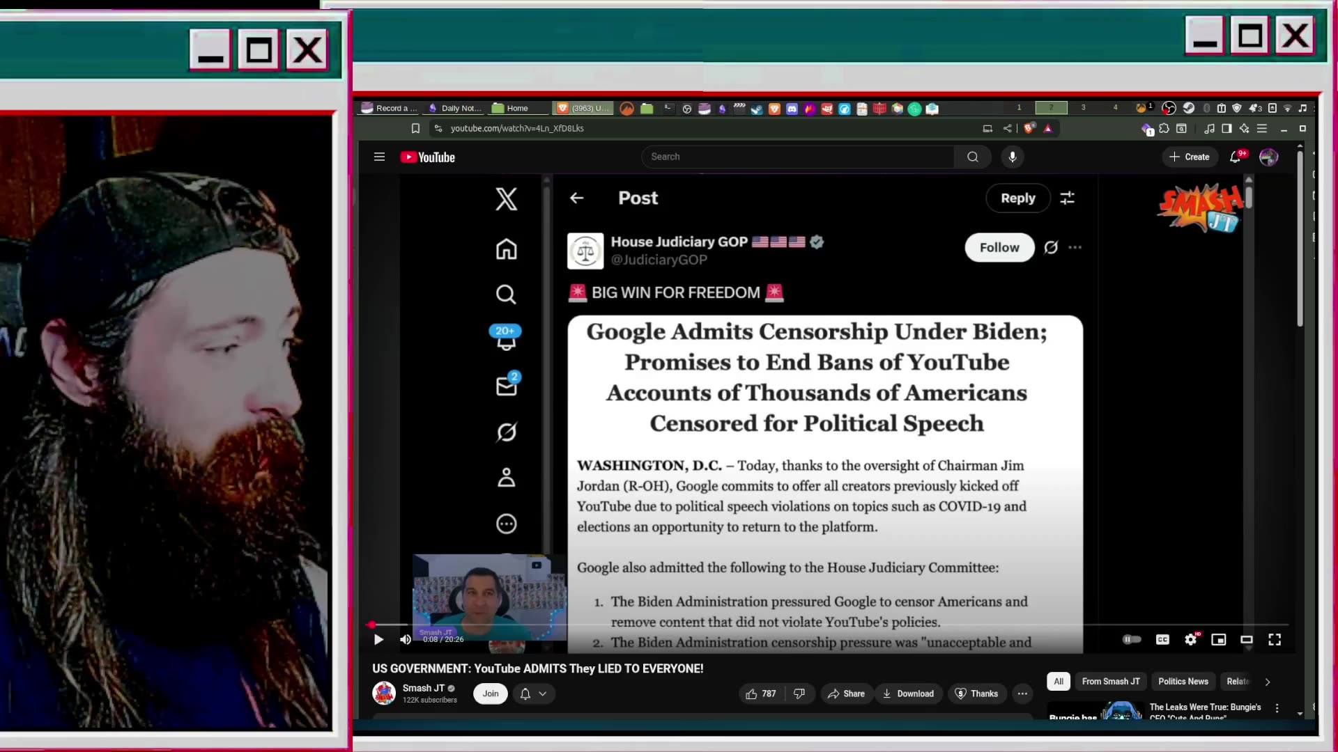 YouTube And Google Blamed The Biden Admin For CENSORING People!