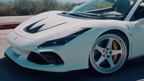 Beautiful car on the way
