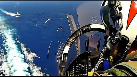 ⚓F/A-18 Fighter Jet Lands on Carrier! ✈️ Precision Touchdown on the High Seas 💥🔥