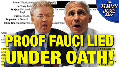 Rand Paul PROVES Anthony Fauci Lied - Under Oath About Deleting Emails