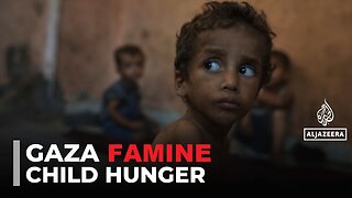 Child Hunger Due To Famine in Gaza