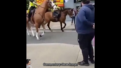 Even the horses are trying to avoid Pride Month.