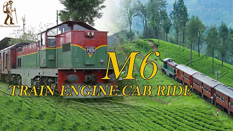 SRI LANKA train engine cab ride in Upcountry sri lanka railways