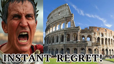 INSTANT REGRET! Man IMPALES himself at the Colosseum! FAFO!