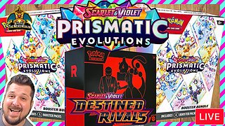 Prismatic Evolutions & Destined Rivals! | Finally, 1st Time Opening! | Pokemon Cards Opening LIVE!
