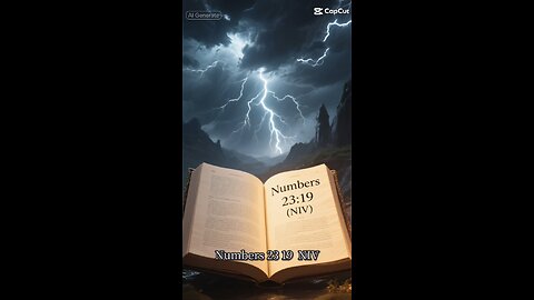 Numbers 23:19 (NIV) "Does he promise and not fulfill?"