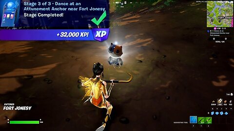 Atage 3 of 3 - Dance at an Attunement Anchor near fort Jonesy - Fortnite Quest