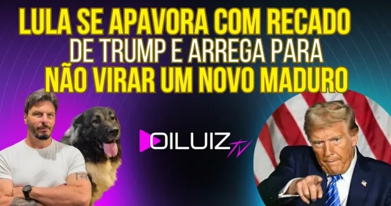 SENTIU DEMAIS: Lula se apavora com recado de Trump e arrega para não virar um novo Maduro!