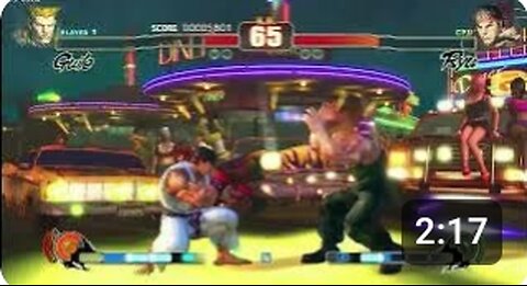 Streetfighter 4 (PC) - Guile vs Ryu (Hardest)