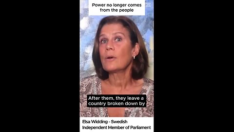 Elsa Widding - Power no longer comes from the people