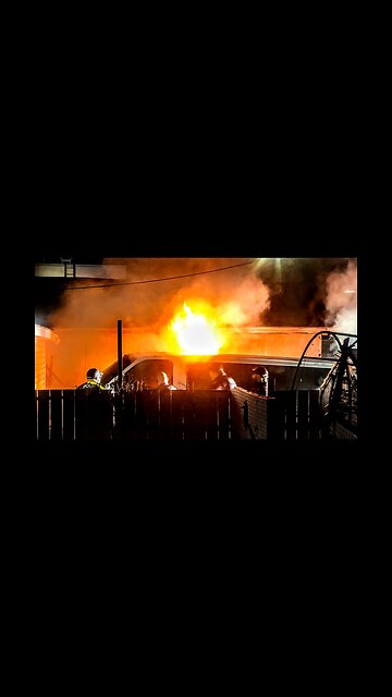 Police stand off ends in rescuing Criminal from burning van