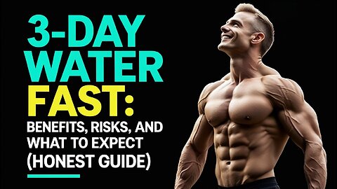 3-Day Water Fast: Benefits, Risks, and What to Expect (Honest Guide)