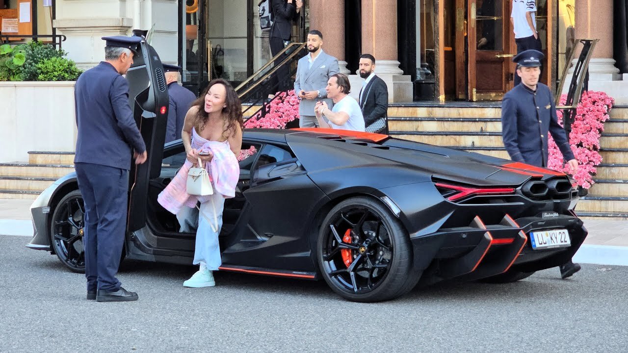 MILLIONAIRE LADIES WITH SUPERCARS IN MONACO CARSPOTTING 2025