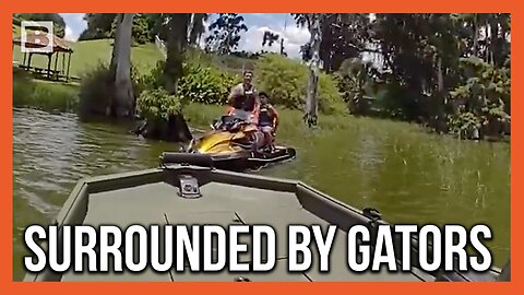 "They're Circling!" Father and Son Rescued from Gator Infested Lake