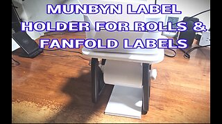 MUNBYN Label Holder for Rolls and Fanfold Labels