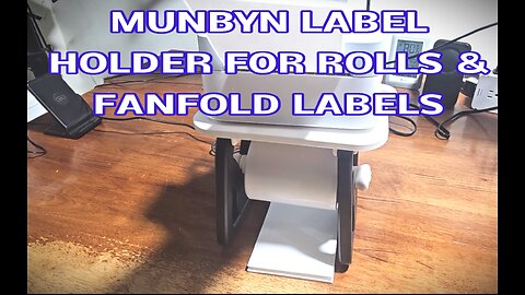 MUNBYN Label Holder for Rolls and Fanfold Labels