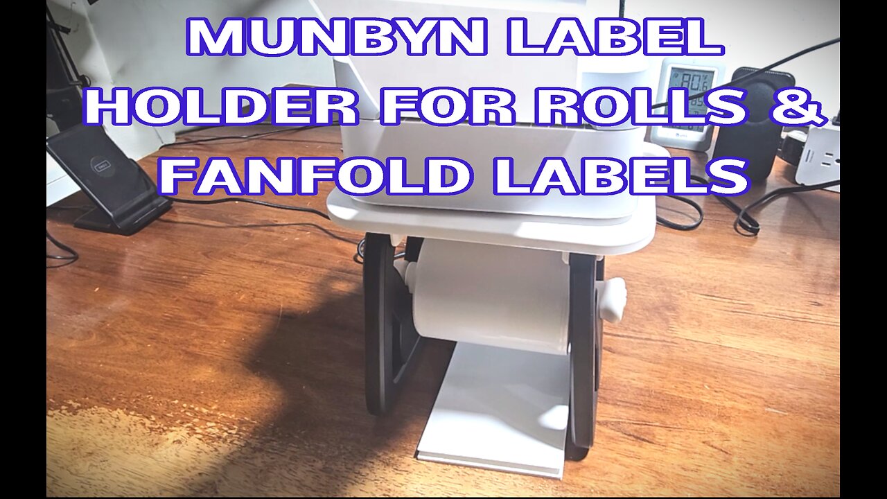 MUNBYN Label Holder for Rolls and Fanfold Labels