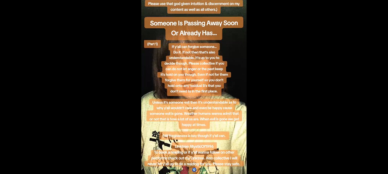 Someone Is Passing Soon Or Already Has (Part 1-4)