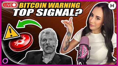 BITCOIN WARNING FROM MICHAEL SAYLOR? CRYPTO TOP SIGNAL?