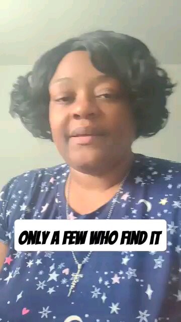 Only a few who find it