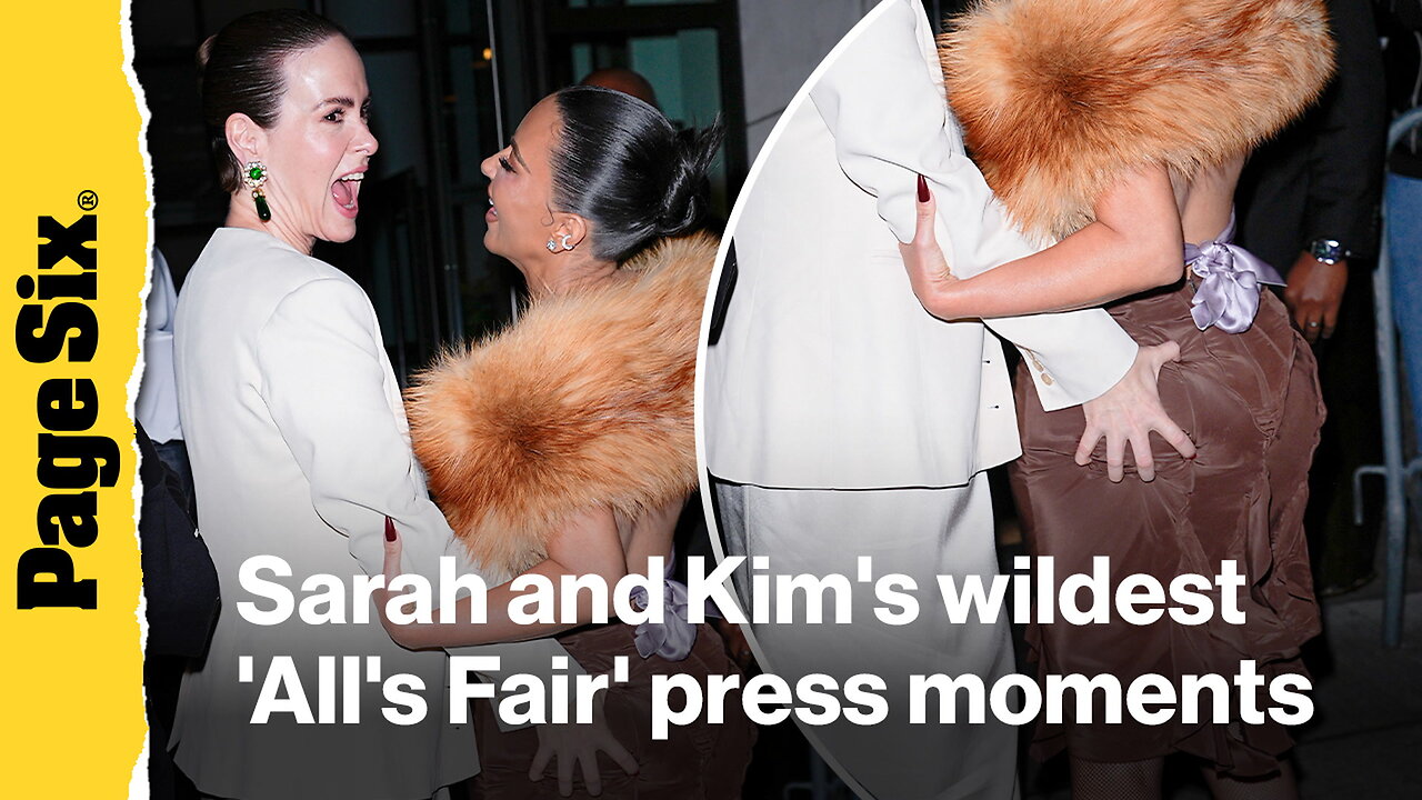 Sarah Paulson and Kim Kardashians wildest Alls Fair moments | Viral Press Tours