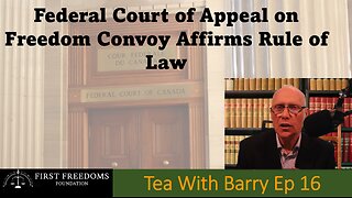 Federal Court of Appeal Affirms Rule of Law - EP 16: Tea With Barry