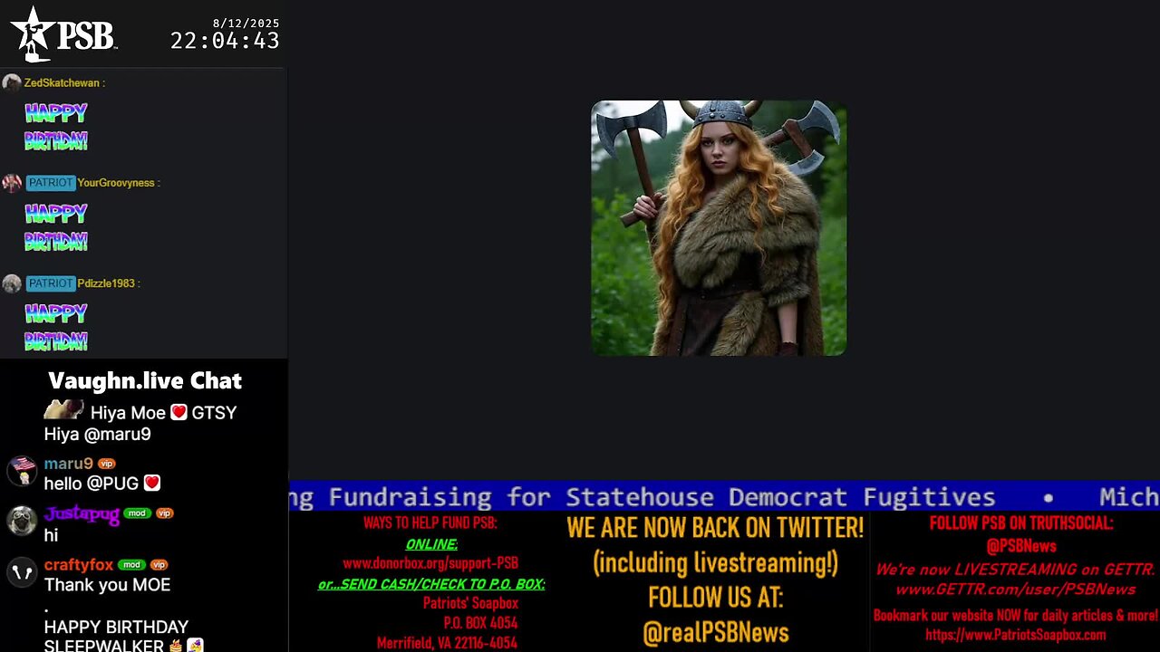 2025-08-12 22:00 EDT - The MAGA Mullet Show: with MagaSwaga