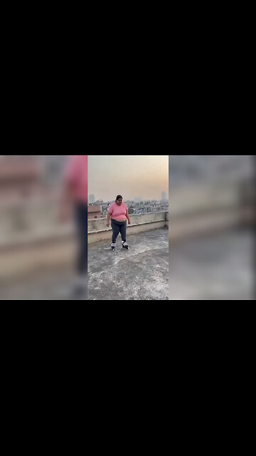 Chubby Girl Falls Thru Roof! 😂