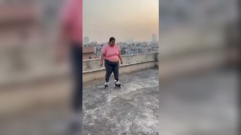 Chubby Girl Falls Thru Roof! 😂