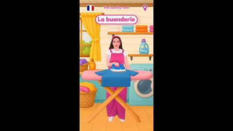 Learn the Rooms of the House in French 2 #kids #beginner #education #preschool #vocabulary