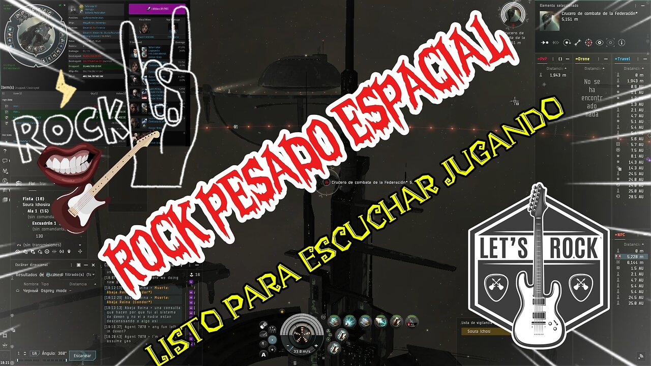 🚀 EVE ONLINE 🚀 - 🎸😜 ROCK PESADO ESPACIAL 😜🎸