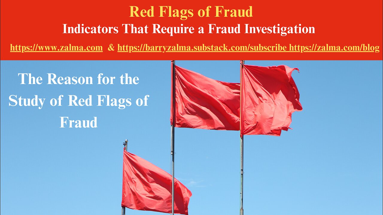 Red Flags of Fraud