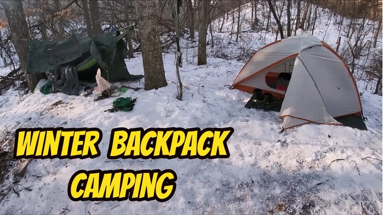 Winter Backpack Camp: Ozark Trail 2 Person Tent