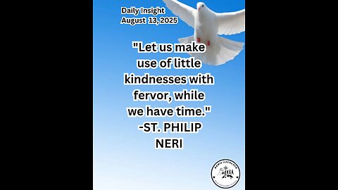 Daily Insight August 13, 2025 #faith #bible #Insight