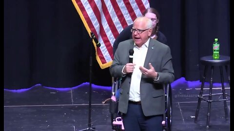 Tim Walz Says He Was Joking When He Celebrated Tesla Stock Going Down