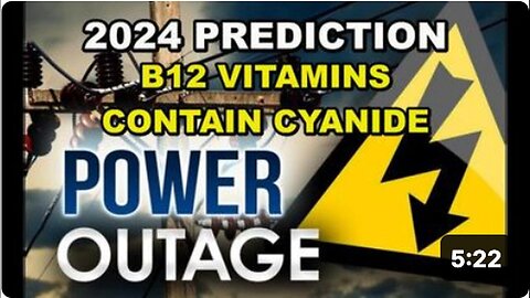 "Major 2024 Shutdown Predicted: Big Pharma Accused of Selling Cyanide-Laced B12 Vitamins"