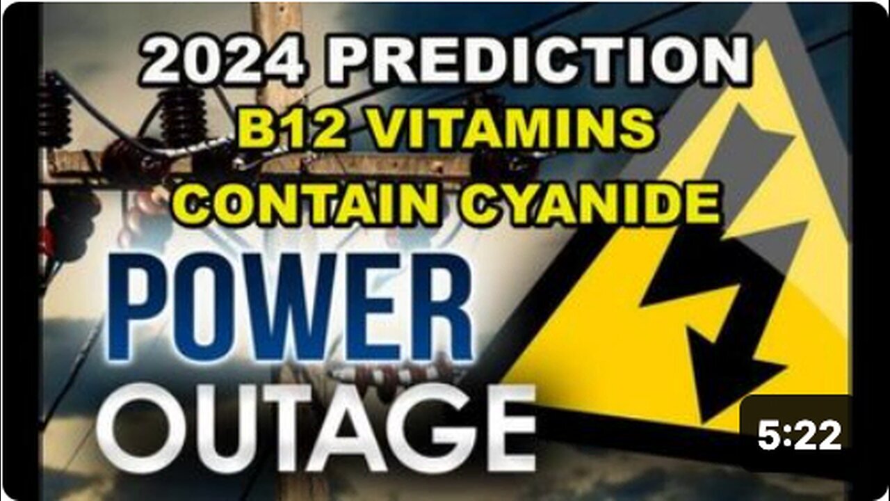 "Major 2024 Shutdown Predicted: Big Pharma Accused of Selling Cyanide-Laced B12 Vitamins"