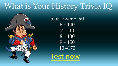 What is your History Trivia IQ?