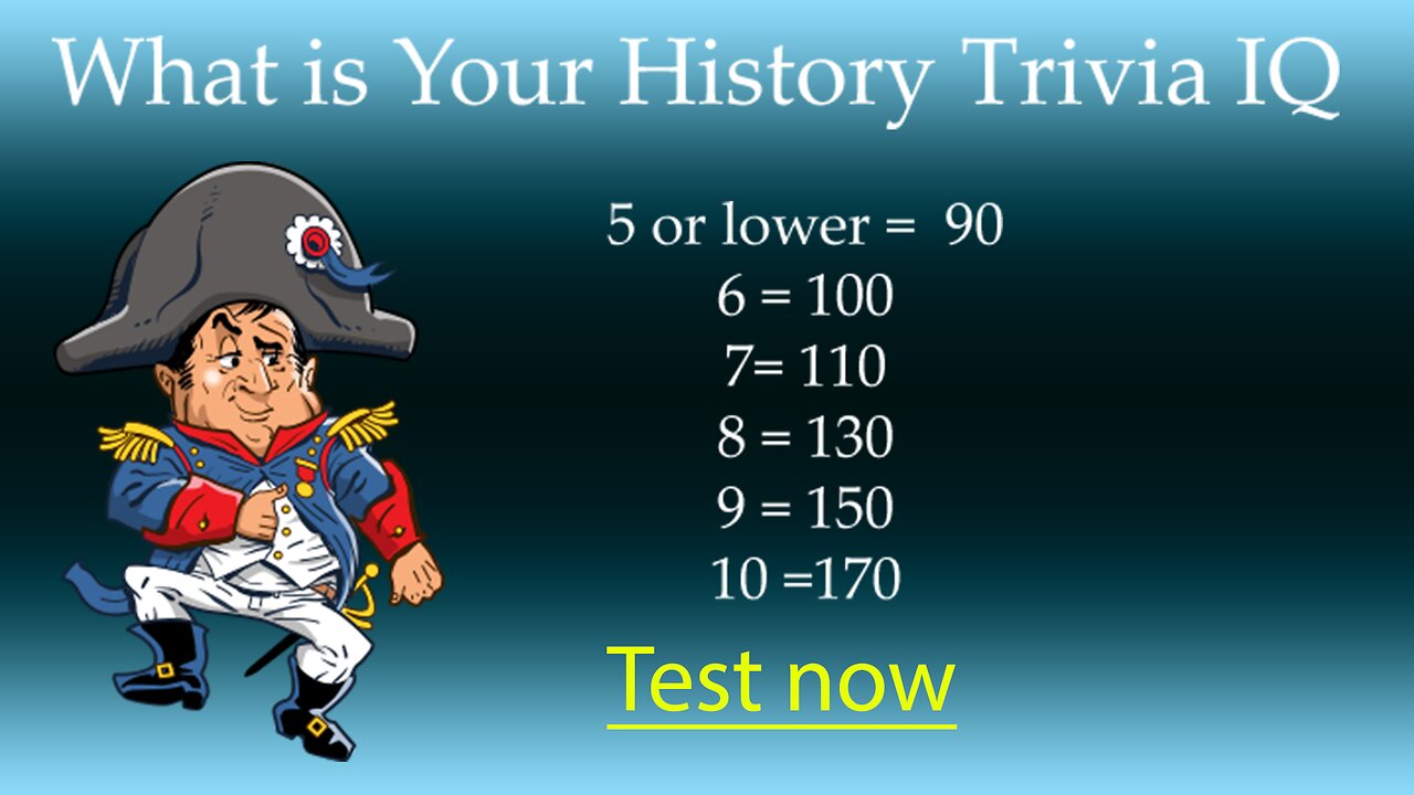What is your History Trivia IQ?