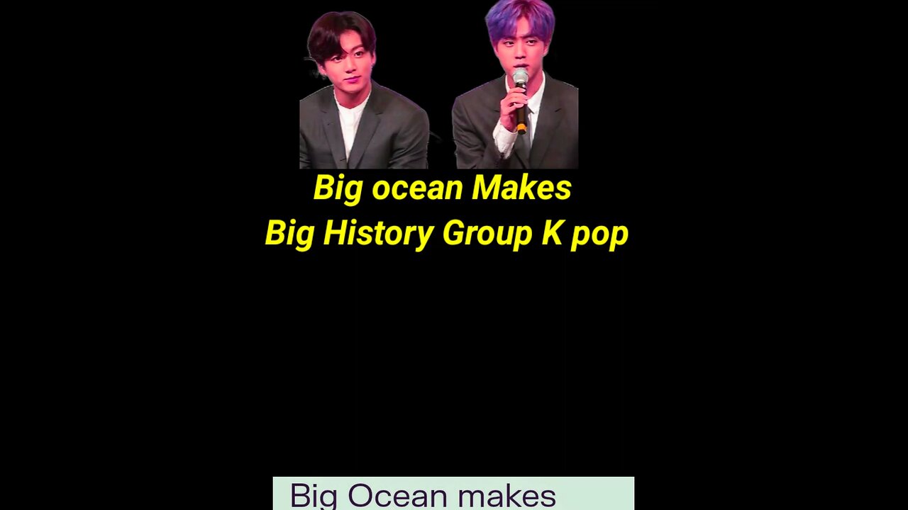 Big ocean makes created big history #kpop #bts