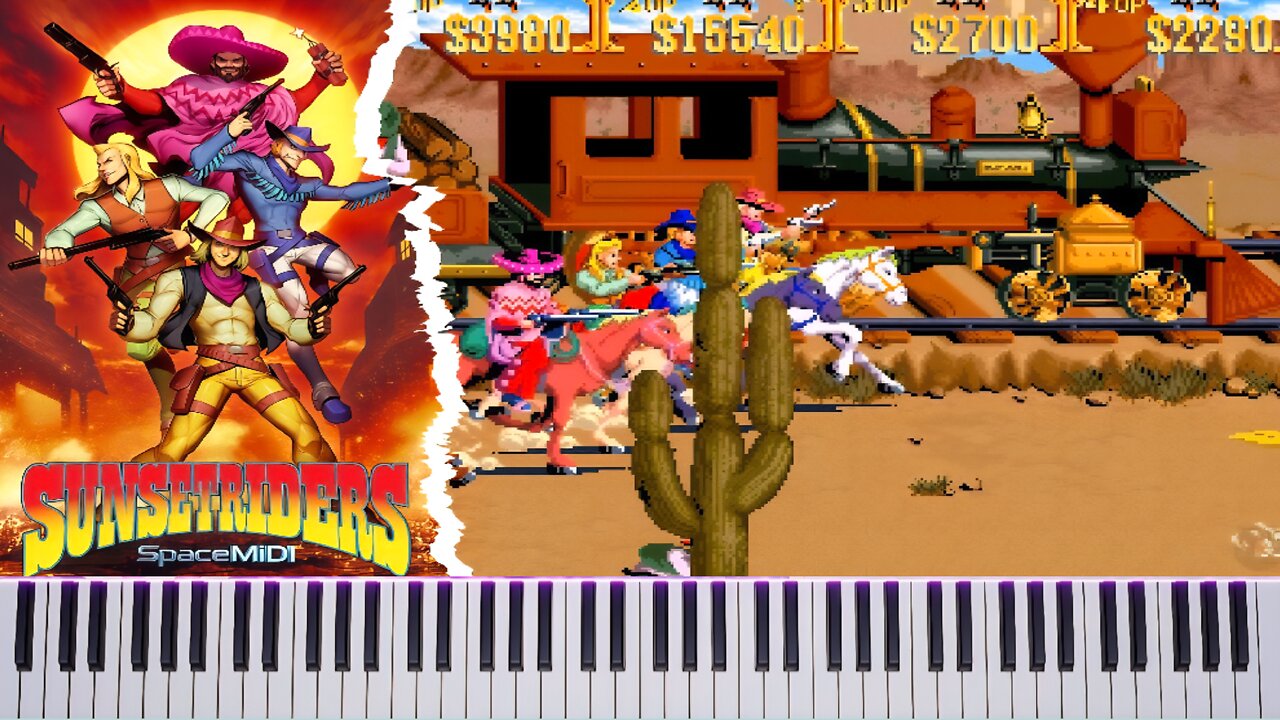 Sunset Riders 🏹 I Will Run and Face Tomorrow! 🎹MIDI🎹