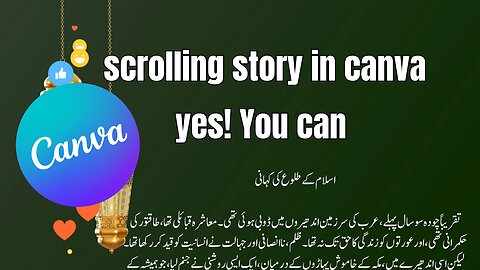 Canva Mobile Scrolling Story Hack!🎯