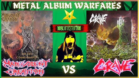 ☠Malevolent Creation The Ten Commandments Vs Grave Into The Grave☠