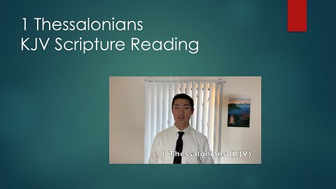 1 Thessalonians KJV Audio Bible Reading with Scripture on Screen